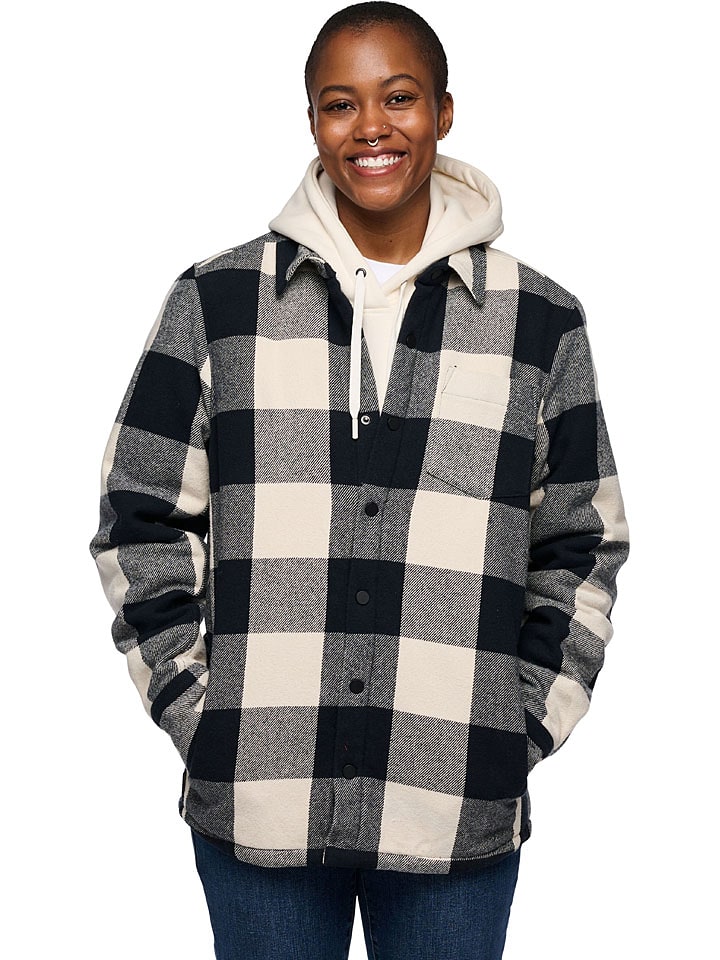 Black Diamond Kurtka koszulowa "Projekt" w kolorze kremowo-czarnym rozmiar: M