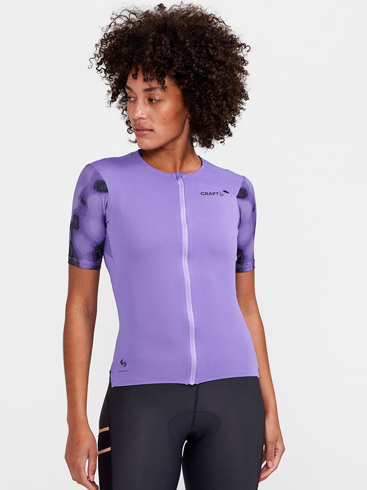 Craft Koszulka kolarska "Pro Gravel" w kolorze fioletowym rozmiar: S
