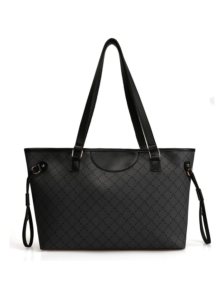 Lucky Bees Shopper bag w kolorze szaro-czarnym - 50 x 28 x 15 cm rozmiar: onesize