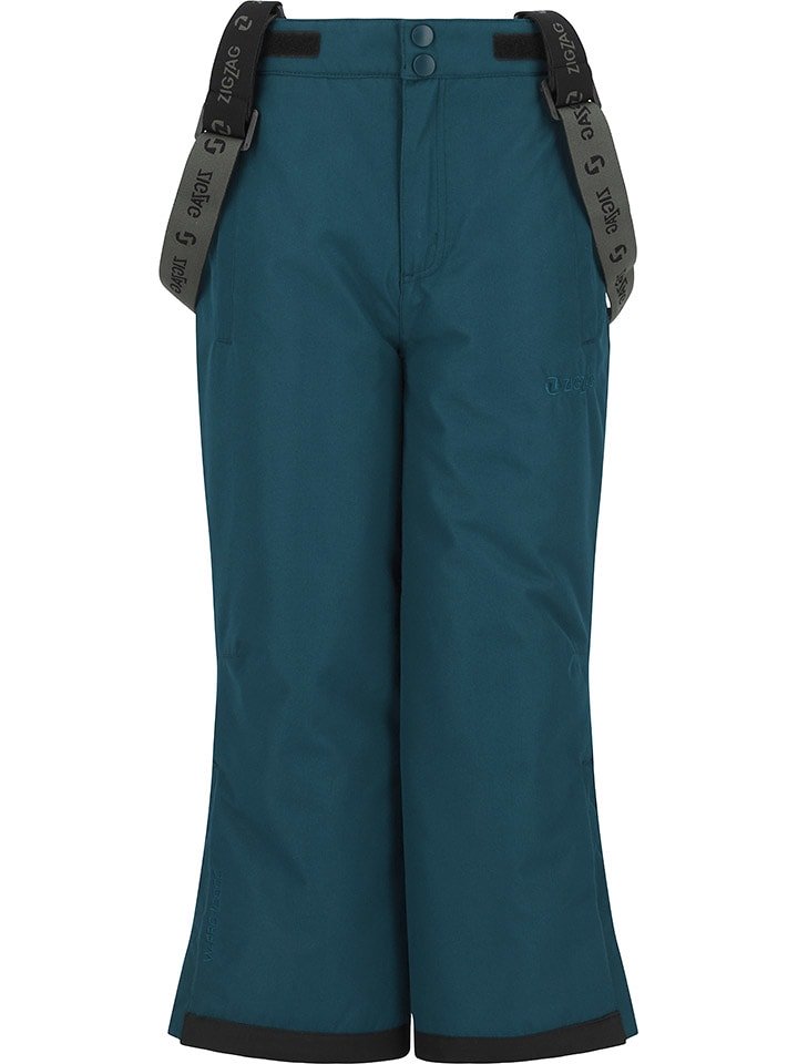 Zigzag Spodnie narciarskie "Soho" w kolorze turkusowym rozmiar: 140/146