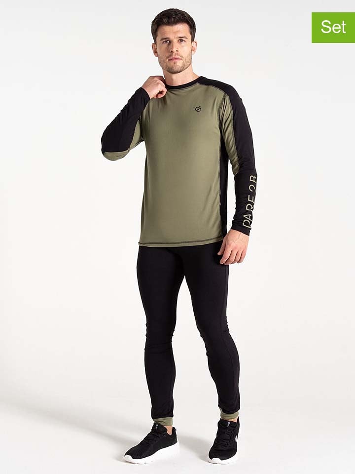 Dare 2b 2-częściowy zestaw funkcyjny "Exchange IV" w kolorze oliwkowo-czarnym rozmiar: S