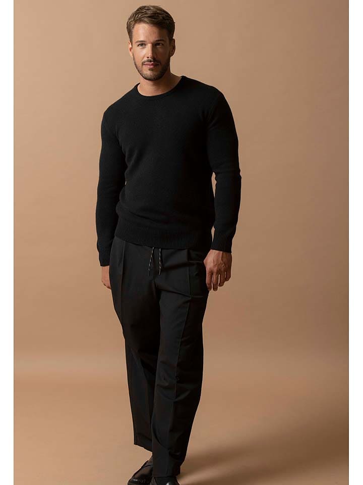 Perfect Cashmere Kaszmirowy sweter "Eden" w kolorze czarnym rozmiar: M