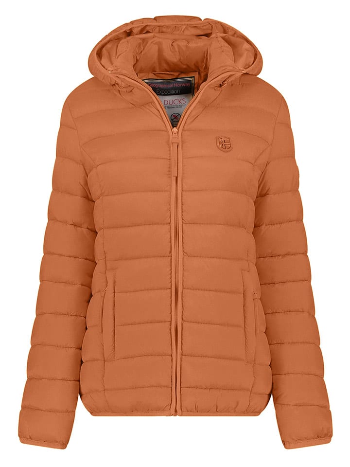 Geographical Norway Kurtka pikowana w kolorze pomarańczowym rozmiar: S
