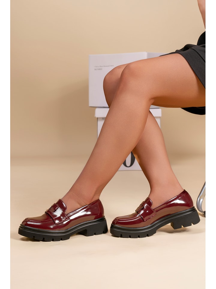 C'M Mokasyny w kolorze czerwonym rozmiar: 39