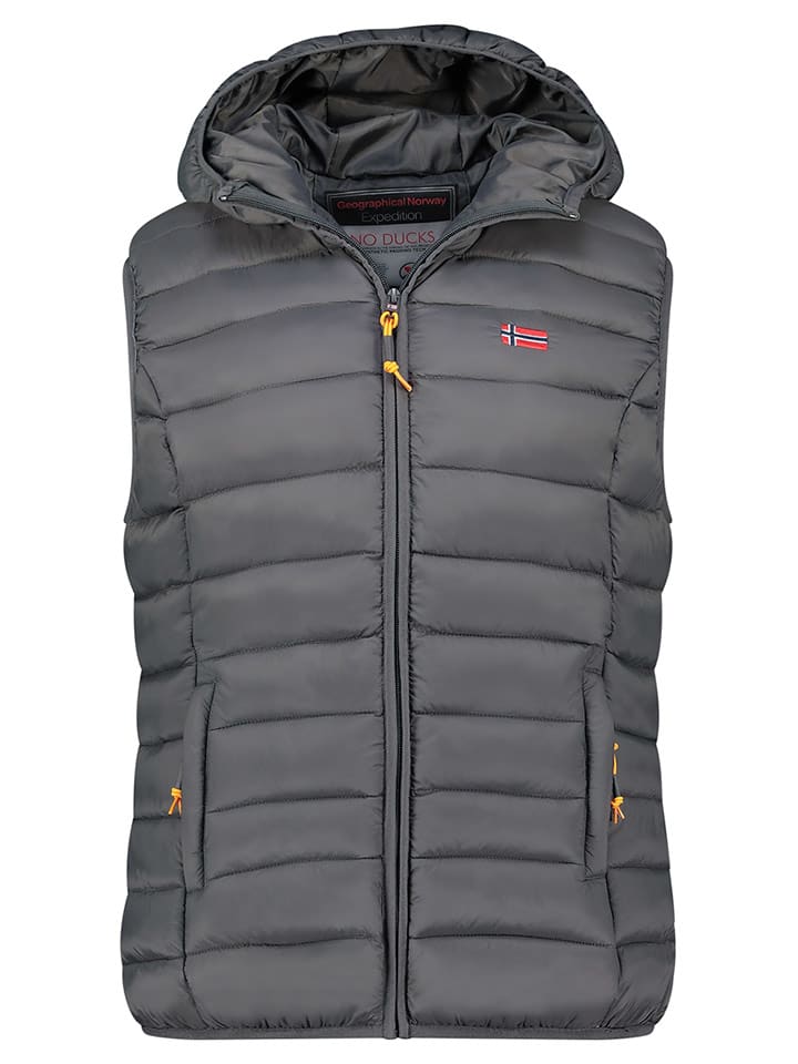 Geographical Norway Kamizelka pikowana "Vatikolor" w kolorze antracytowym rozmiar: S