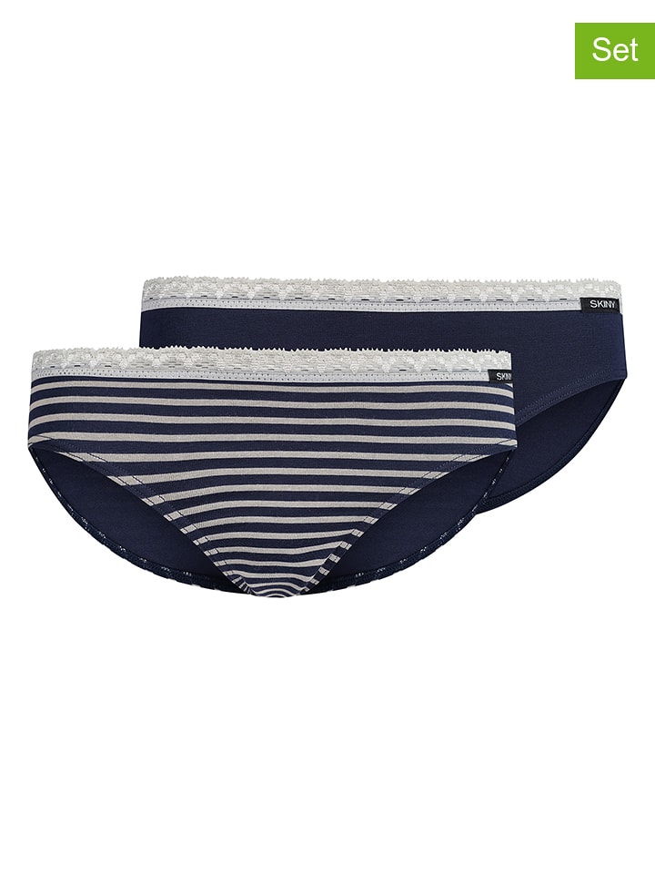 Skiny Majtki (2 pary) w kolorze granatowym rozmiar: 140