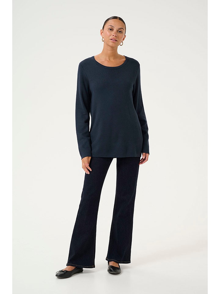 CULTURE Sweter w kolorze granatowym rozmiar: M