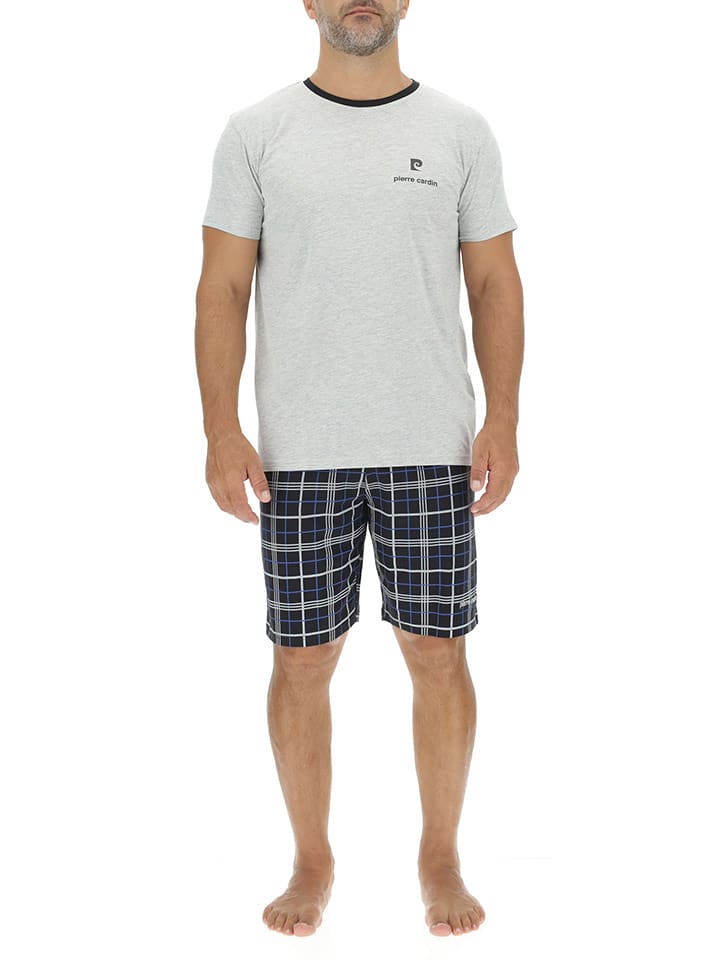 Pierre Cardin Piżama w kolorze biało-granatowym rozmiar: XXL