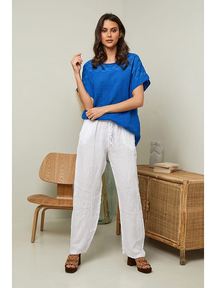 Fleur de Lin Koszulka "Elymis" w kolorze niebieskim rozmiar: XXL