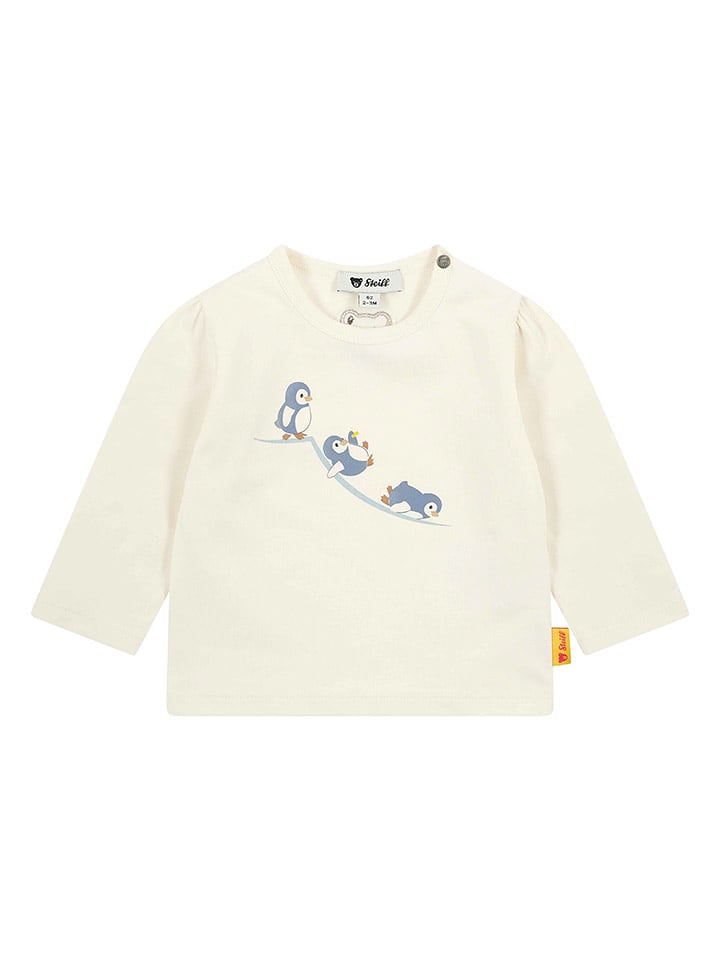 Steiff Koszulka w kolorze kremowym rozmiar: 74