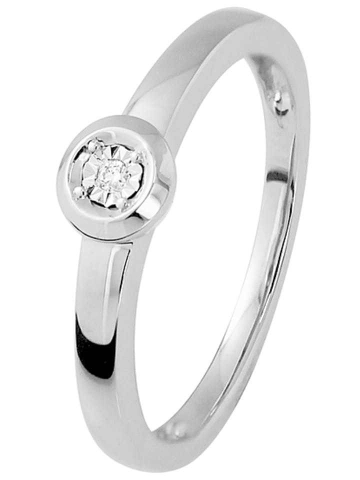 DYAMANT Złoty pierścionek z diamentem rozmiar: 56