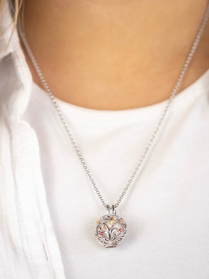 Engelsrufer Srebrna zawieszka "Bloom" z masą perłową i cyrkoniami rozmiar: onesize