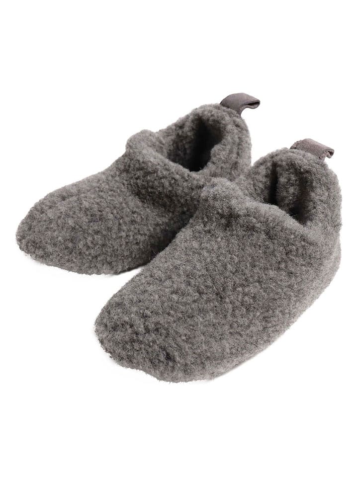 Kaiser Naturfellprodukte Kapcie "Cody" w kolorze szarym rozmiar: 42/43