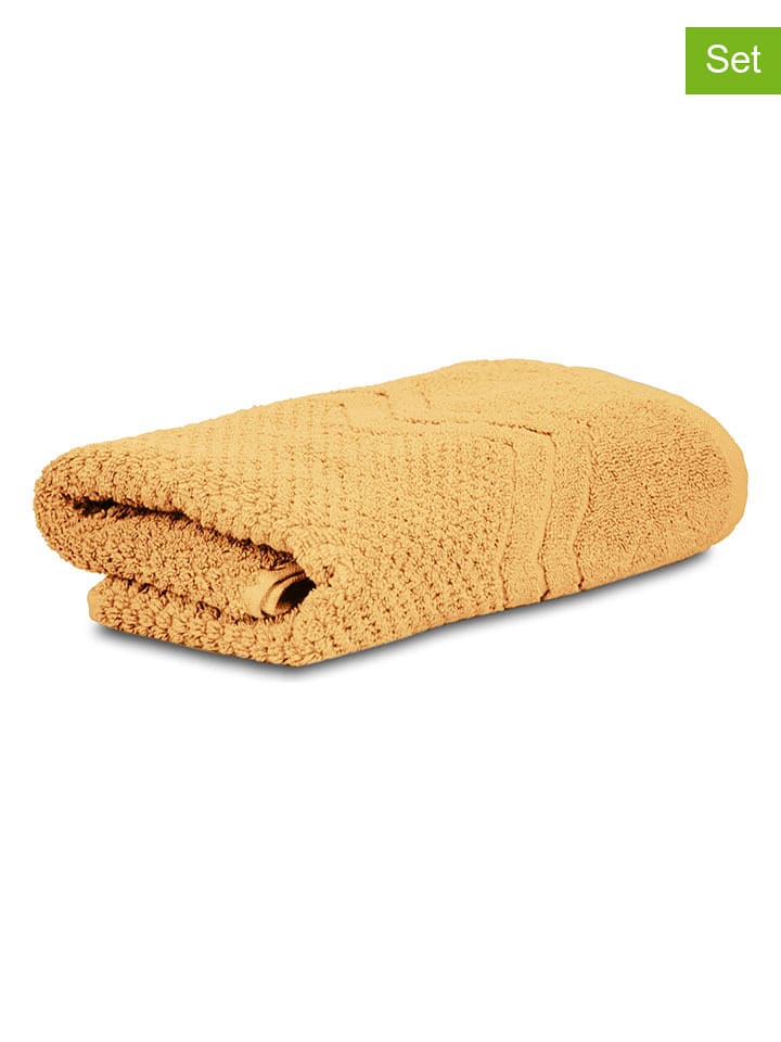 Möve for Frottana Ręczniki (3 szt.) w kolorze jasnobrązowym do rąk rozmiar: 50x100 cm