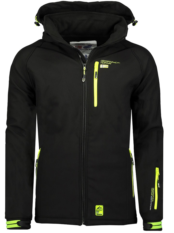 Geographical Norway Kurtka softshellowa "Ritchone" w kolorze czarnym rozmiar: S