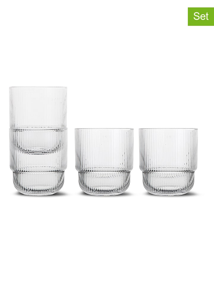 Sagaform Szklanki (4 szt.) "Blanka" - 400 ml rozmiar: onesize