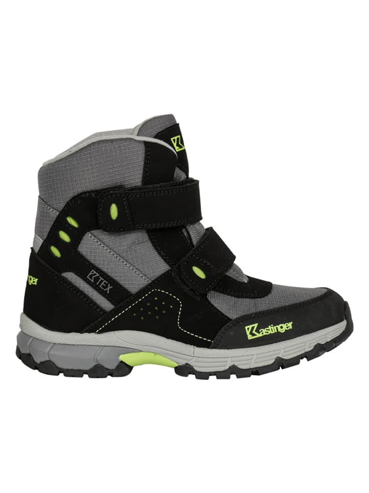 Kastinger Botki turystyczne "Naagoor" w kolorze czarno-szaro-limonkowym rozmiar: 38