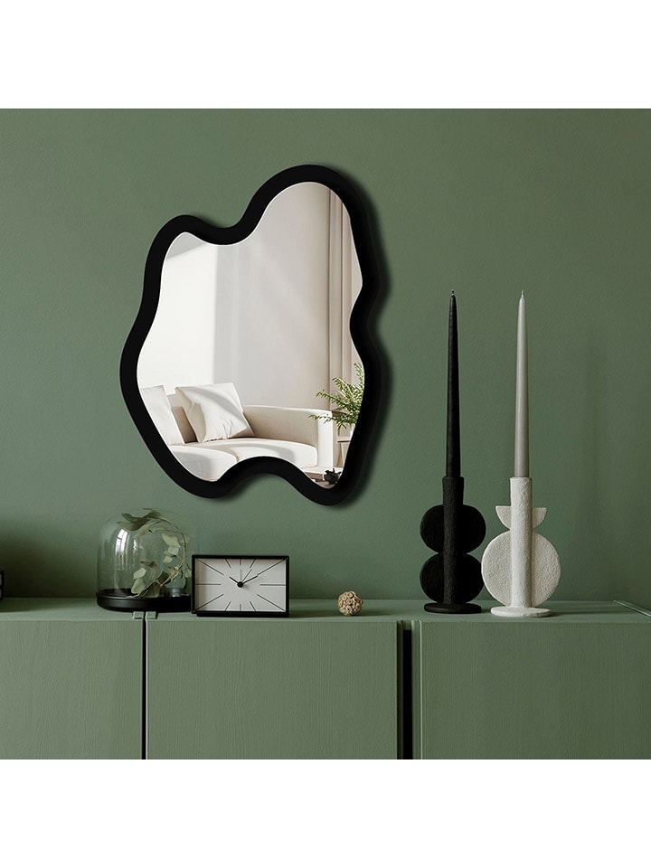 ABERTO DESIGN Lustro w kolorze czarnym - 38 x 50 cm rozmiar: onesize