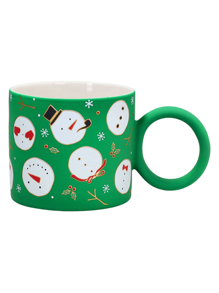 Tognana Kubek "Snowman" w kolorze zielonym - 350 ml rozmiar: onesize