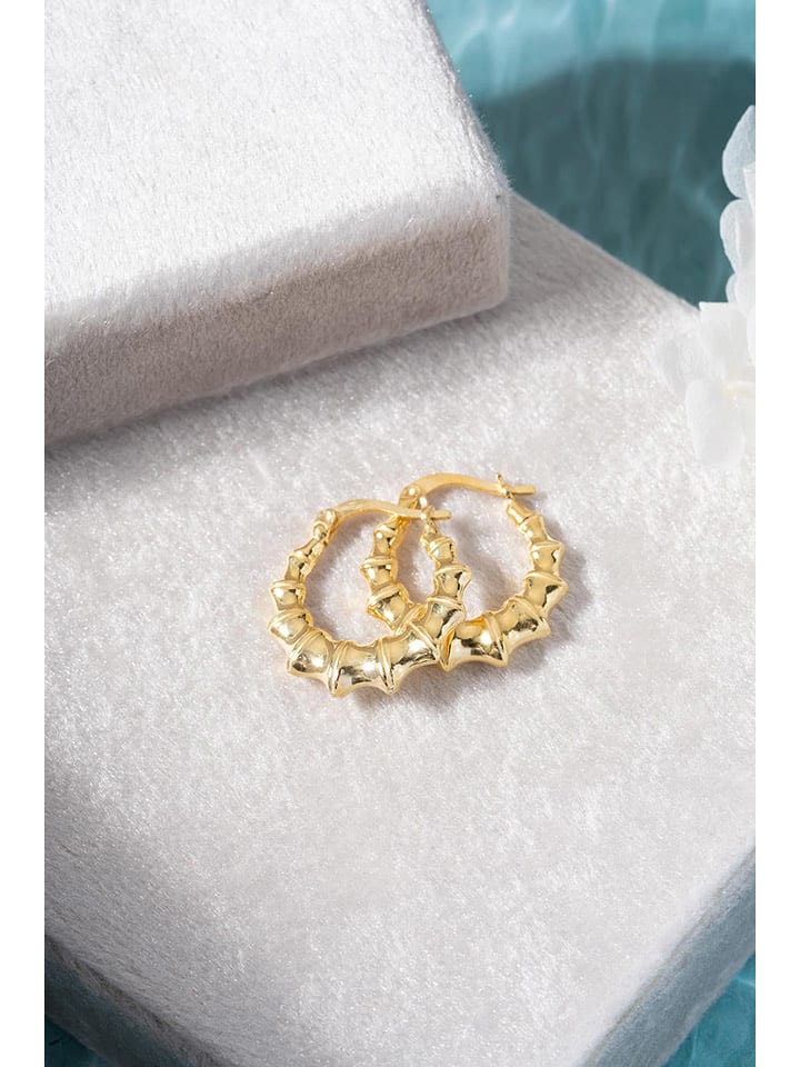 Heliophilia Pozłacane kolczyki-kreole rozmiar: onesize