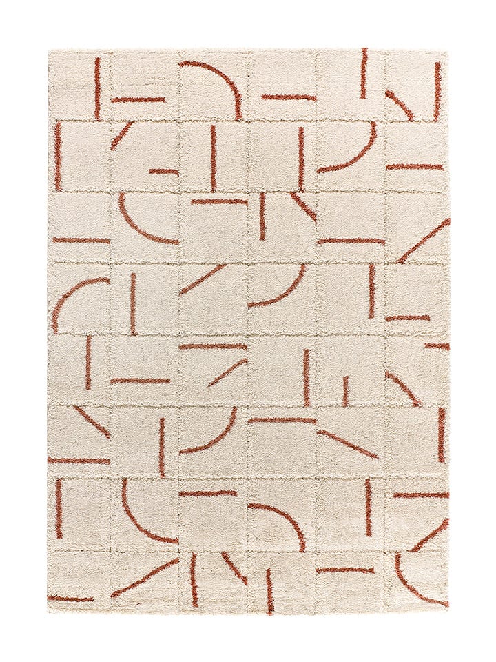 Atticgo Dywan "Brenda" w kolorze kremowo-czerwonym rozmiar: 60x120 cm