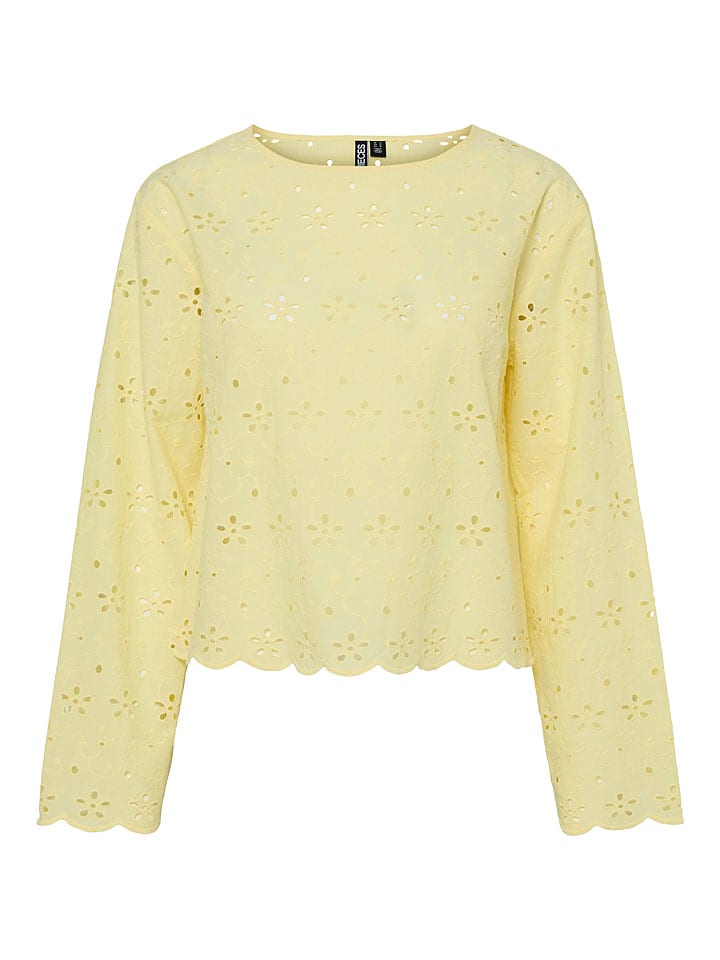 Pieces Sweter "Tarmorine" w kolorze żółtym rozmiar: M