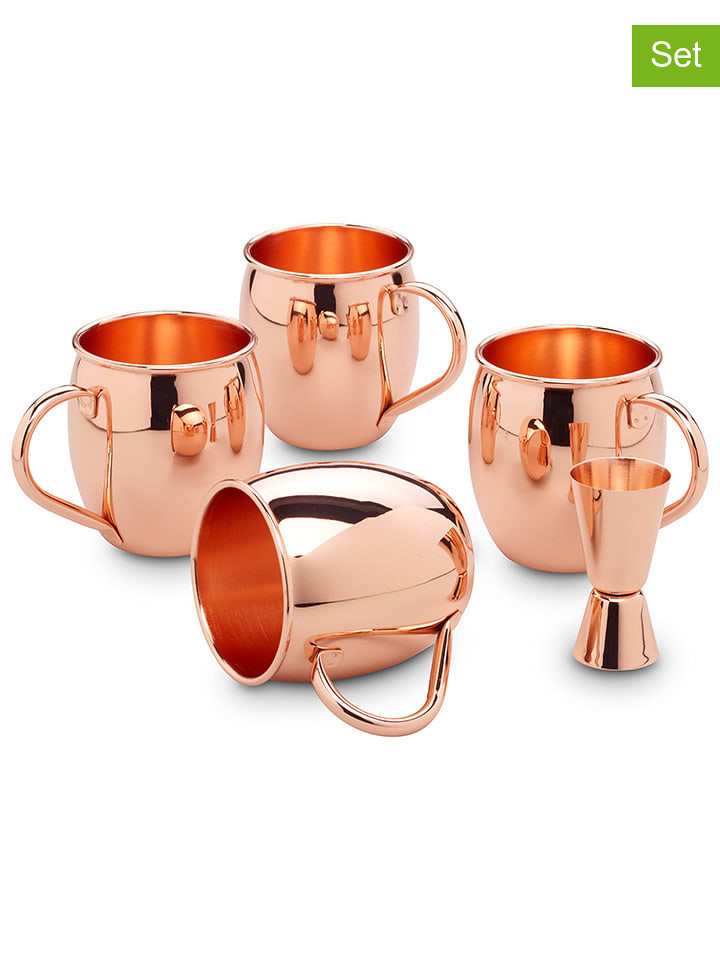 Echtwerk 5-częściowy zestaw w kolorze miedzianym do koktajli - 500 ml rozmiar: onesize