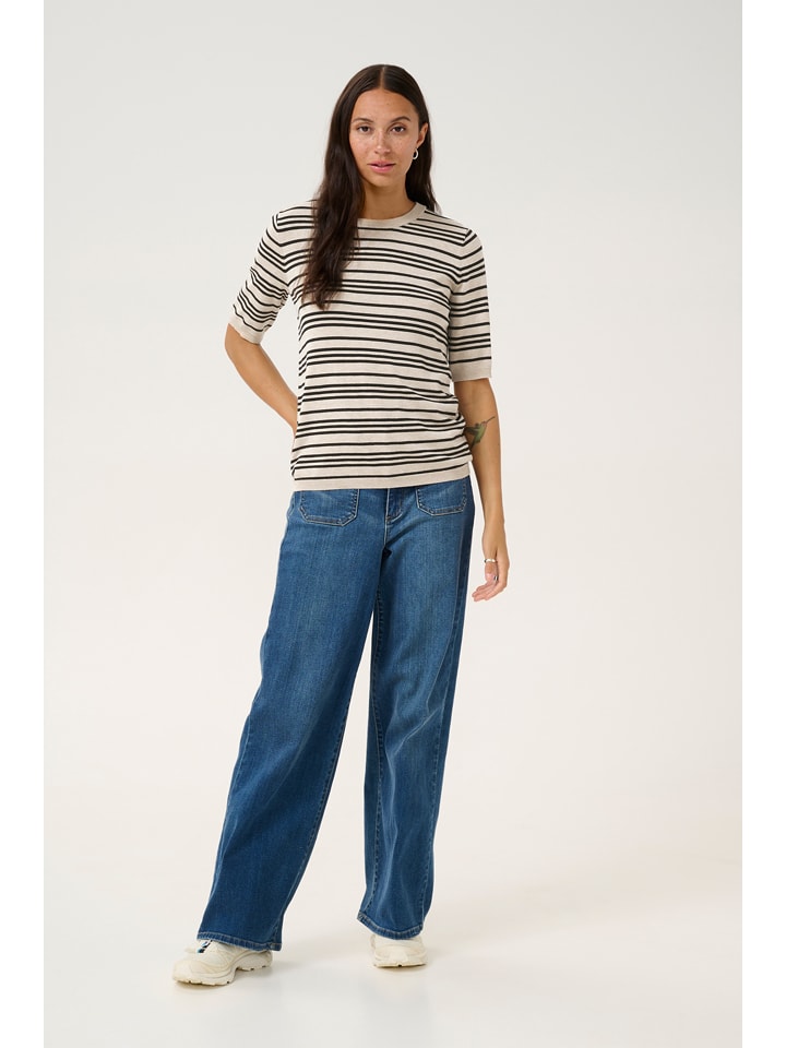 Kaffe Sweter w kolorze beżowym rozmiar: XS