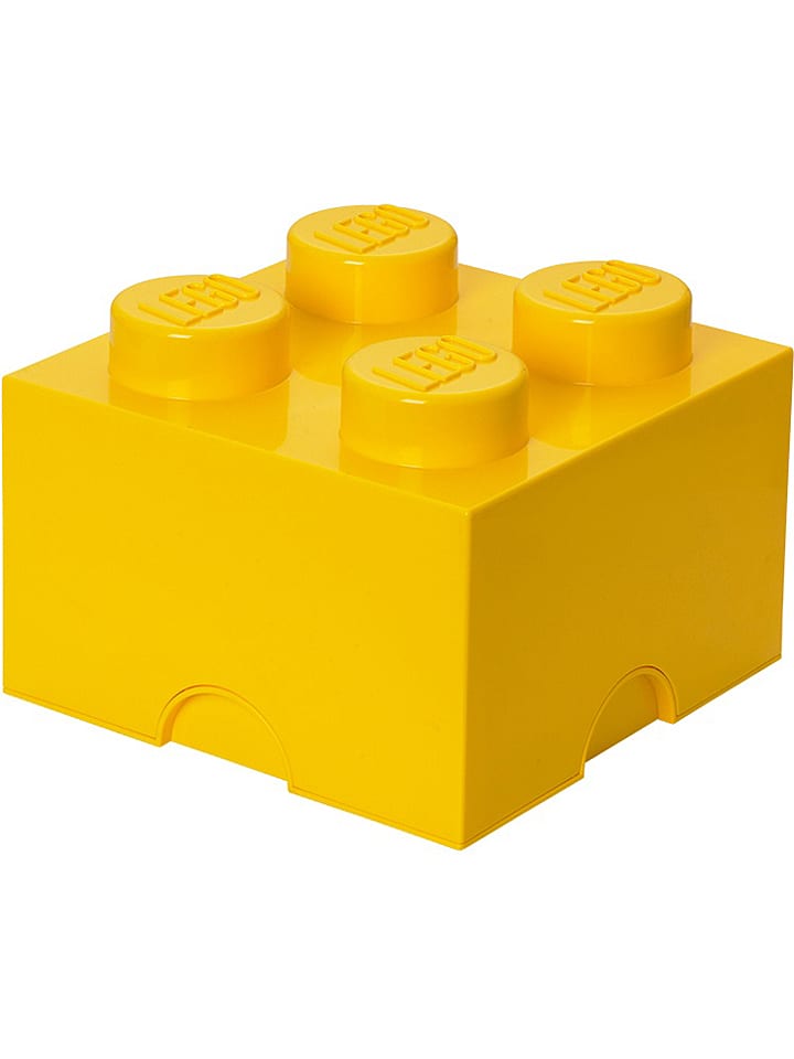 LEGO Pojemnik "Brick 4" w kolorze żółtym - 25 x 18 x 25 cm rozmiar: onesize