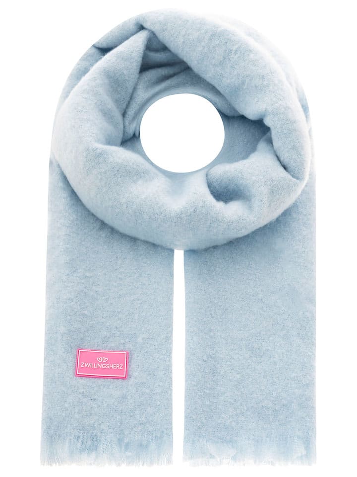 Zwillingsherz Szal w kolorze błękitnym - 180 x 60 cm rozmiar: onesize