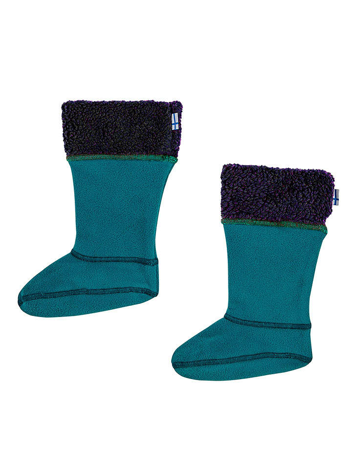 finkid Skarpety "Sukka" w kolorze turkusowym do kozaków rozmiar: 23/24