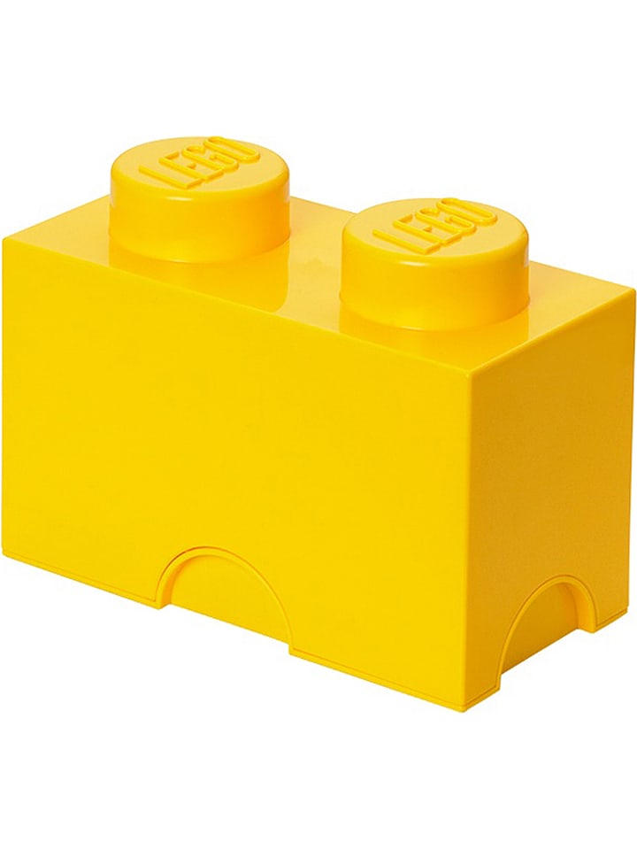 LEGO Pojemnik "Brick 2" w kolorze żółtym - 25 x 18 x 12,5 cm rozmiar: onesize