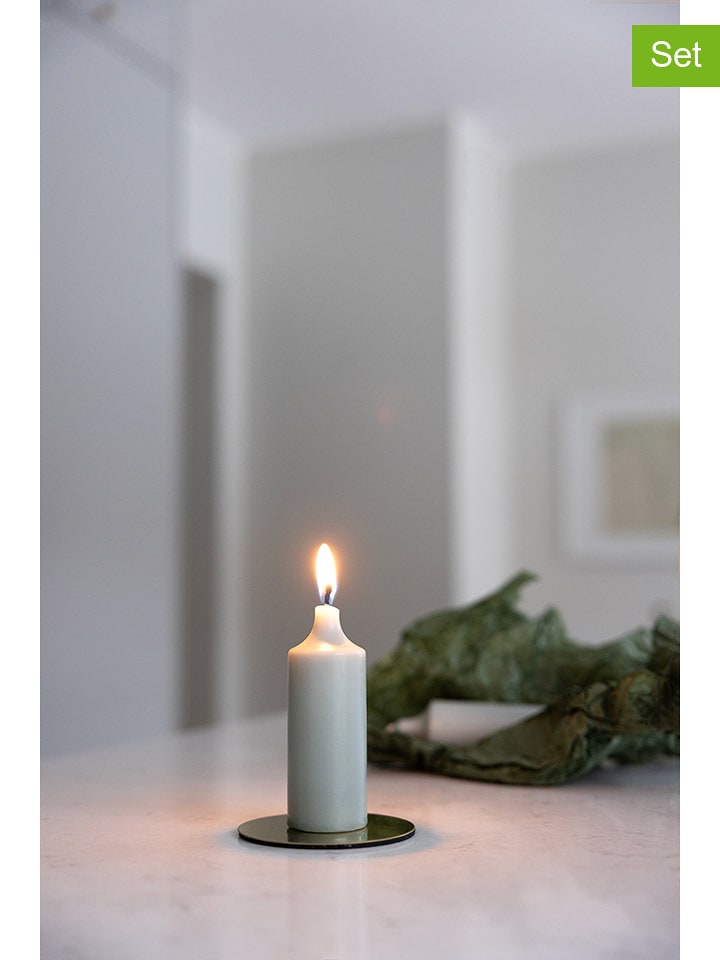 Liljeholmens Candle Świece (8 szt.) "Kupé" w kolorze jasnoszarym rozmiar: onesize