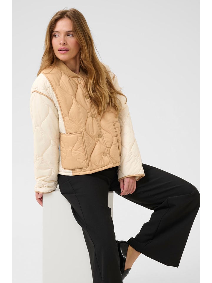 CULTURE Kurtka w kolorze jasnobrązowo-beżowym rozmiar: S