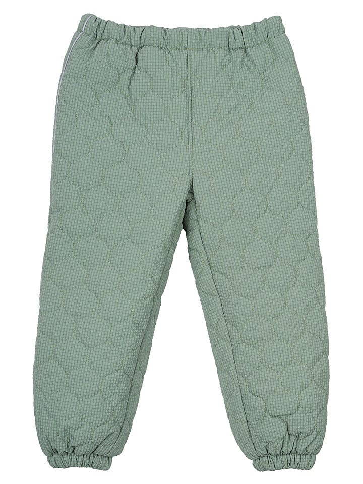 mikk-line Spodnie termiczne w kolorze zielonym rozmiar: 104