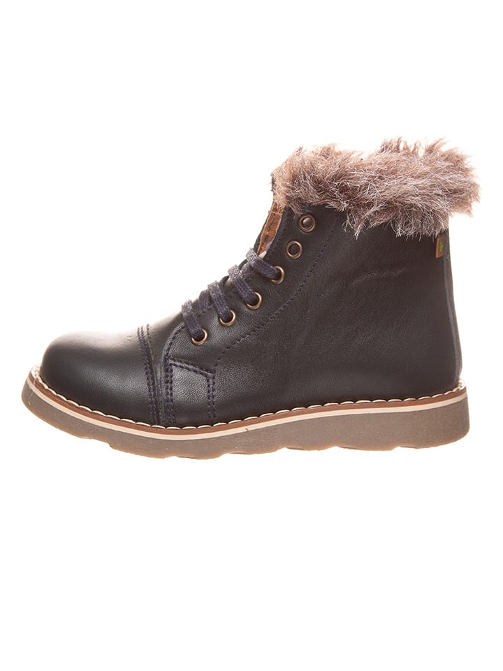 El Naturalista Skórzane botki zimowe w kolorze granatowym rozmiar: 28