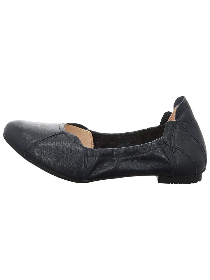 Think! Skórzane baleriny w kolorze granatowym rozmiar: 40