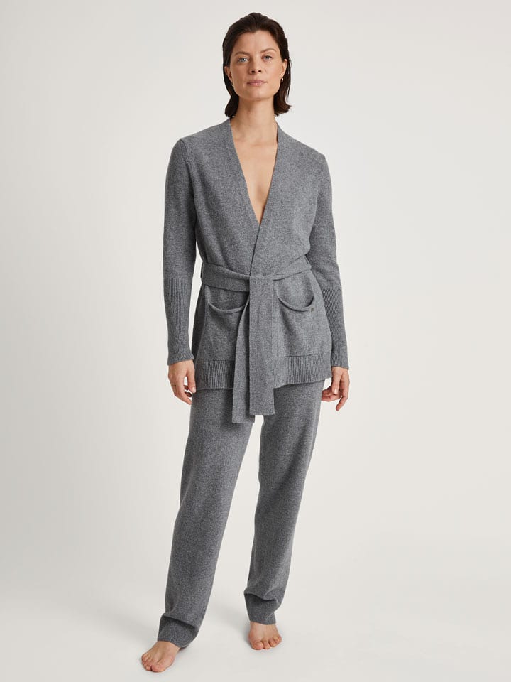 Calida Wełniany kardigan w kolorze szarym rozmiar: S