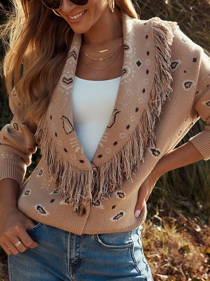 LA Angels Kardigan w kolorze beżowym rozmiar: XL