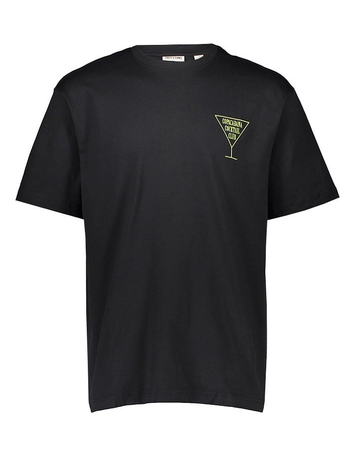 ONLY & SONS Koszulka w kolorze czarnym rozmiar: L