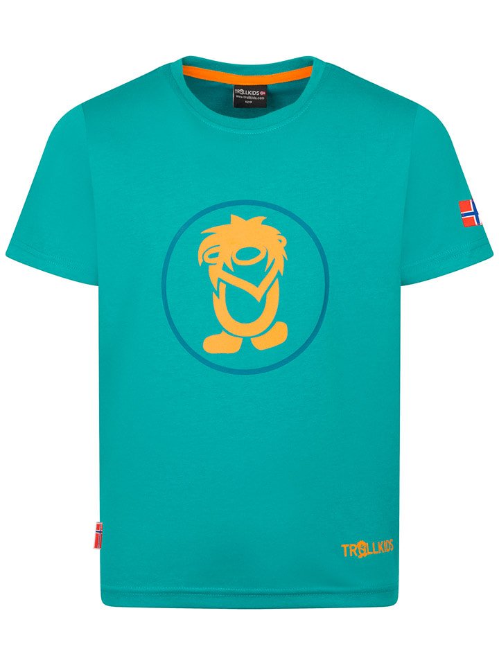Trollkids Koszulka funkcyjna "Troll T" w kolorze niebieskim rozmiar: 98