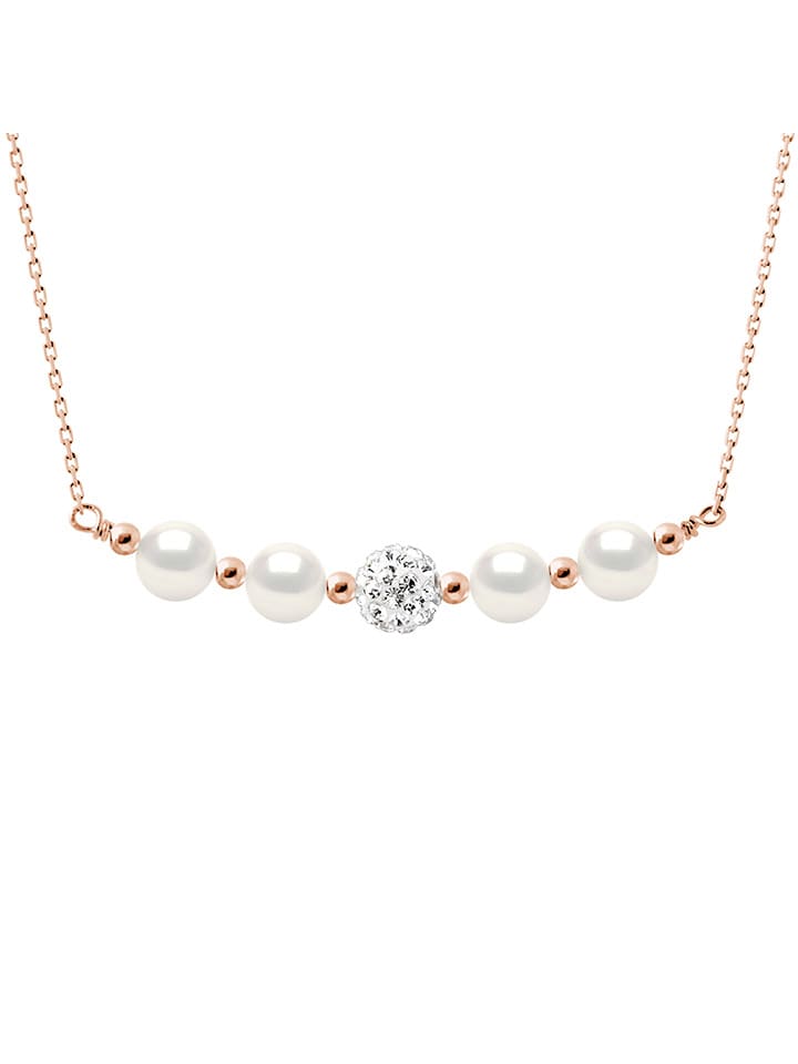 Mitzuko Srebrny naszyjnik z perłami - dł. 42 cm rozmiar: onesize