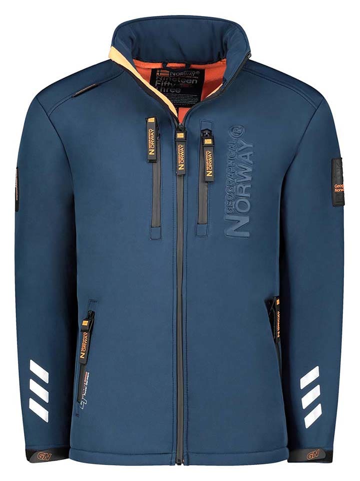 Geographical Norway Kurtka softshellowa "Richywood" w kolorze granatowym rozmiar: M