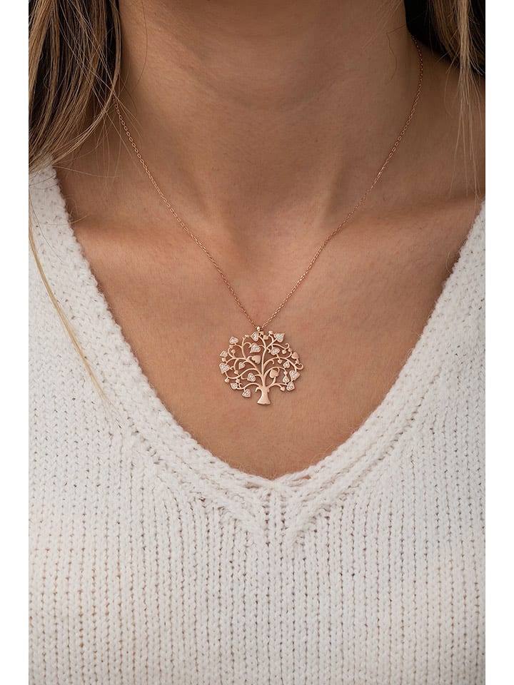 Heliophilia Srebrny naszyjnik z zawieszką - dł. 42 cm rozmiar: onesize