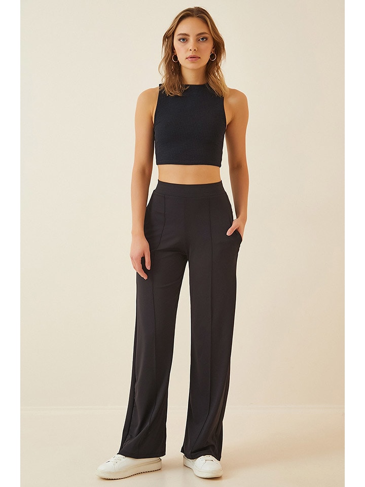 Happiness Istanbul Spodnie w kolorze czarnym rozmiar: 38