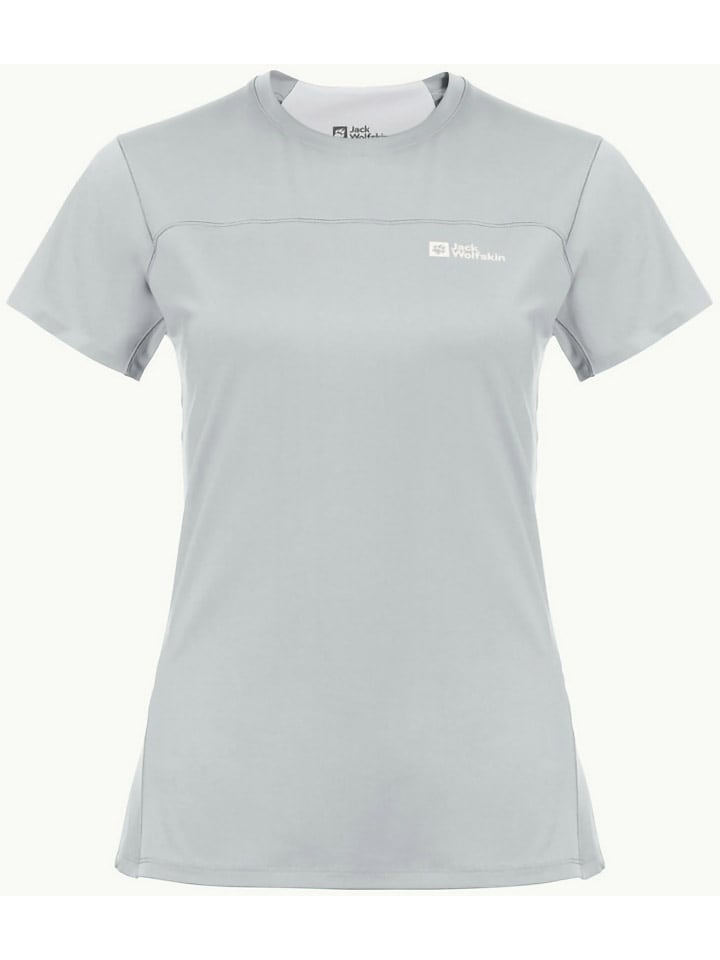 Jack Wolfskin Koszulka funkcyjna "Prelight Chill" w kolorze szarym rozmiar: M