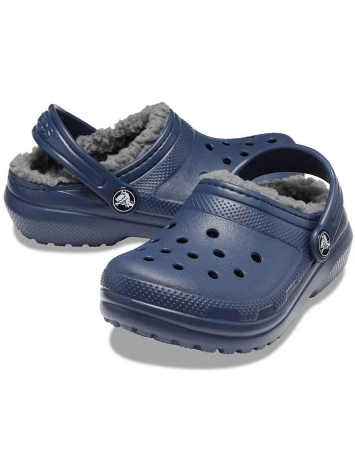 Crocs Chodaki "Classic Lined" w kolorze granatowym rozmiar: 23/24