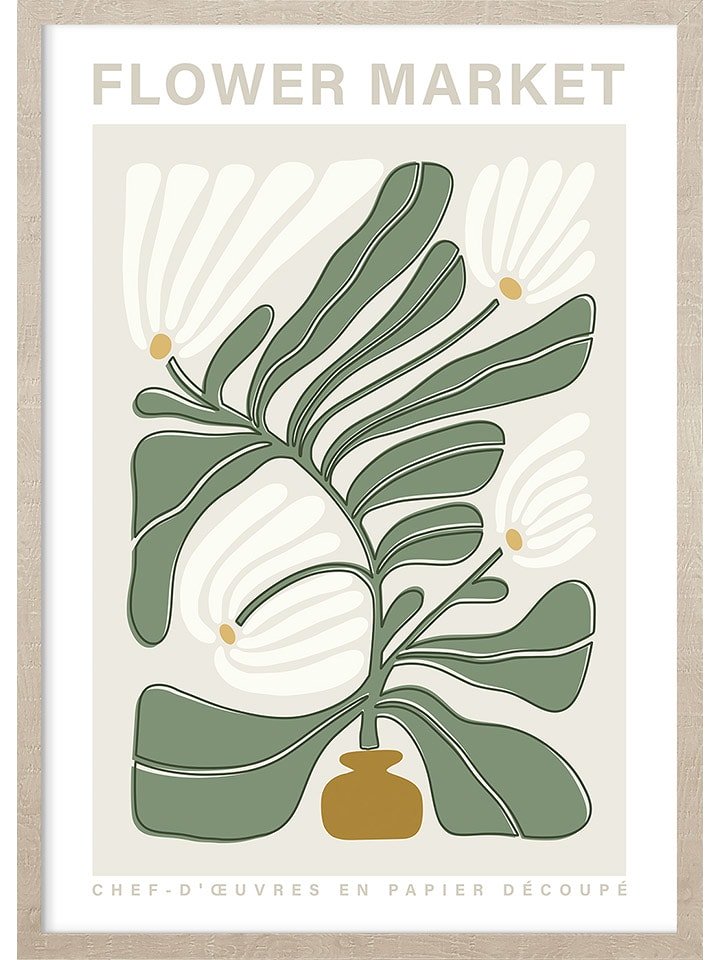 Ars Longa Druk artystyczny "Spring flowers" w ramce - 70 x 50 cm rozmiar: onesize