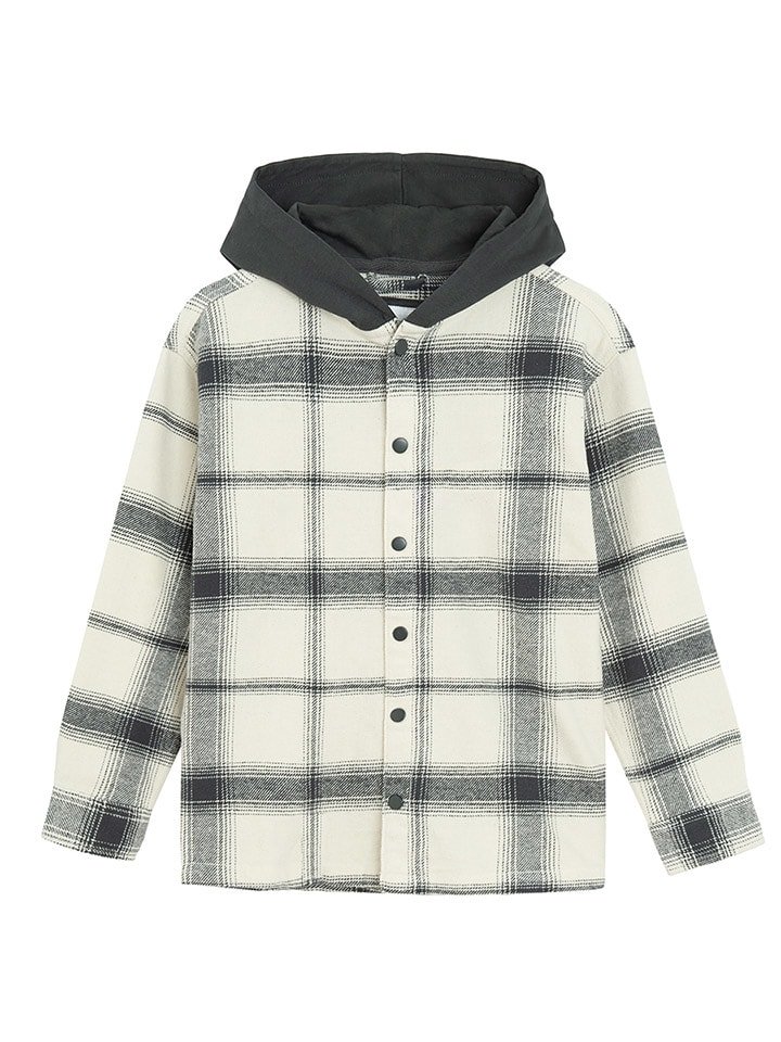 COOL CLUB Koszula w kolorze kremowo-antracytowym rozmiar: 134