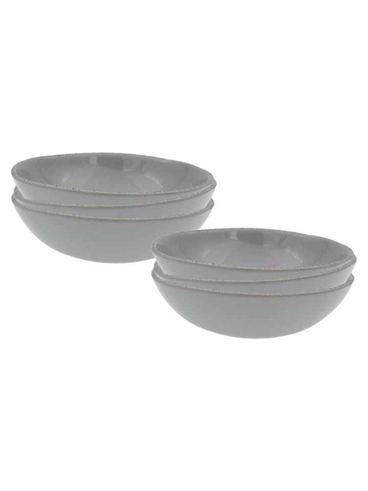 Ard'time Talerze głębokie (6 szt.) "Galet" w kolorze szarym - Ø 18,8 cm rozmiar: onesize